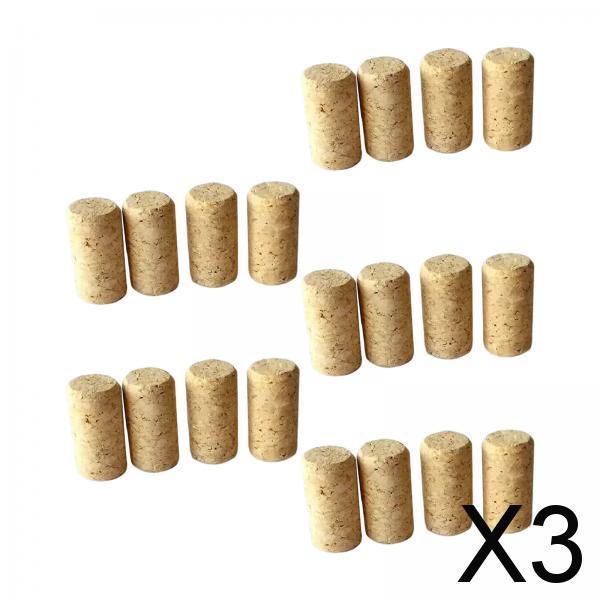 3x20 Pieces Wine Bottle Corks Stoppers Wine Making Art Projects for Bar Wedding No Pattern