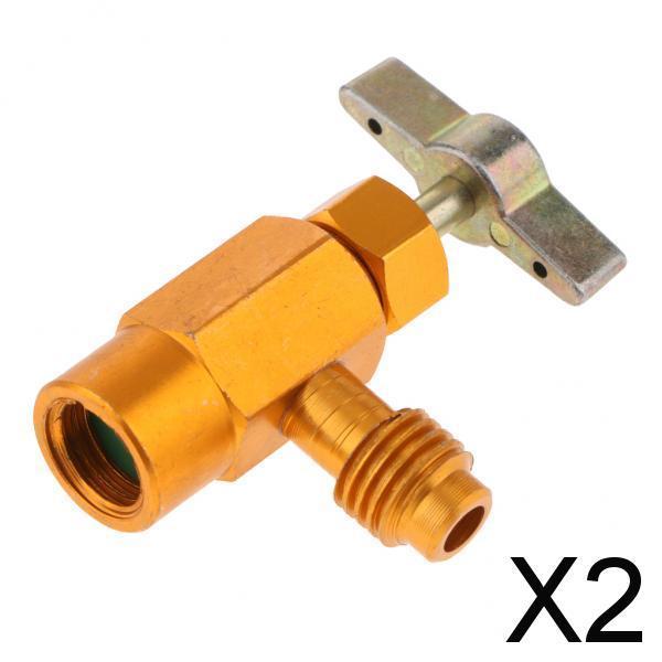 2xAlloy R134a R134 AC Interdynamics DV-134 CAN TAP Dispensing Valve Opener 1