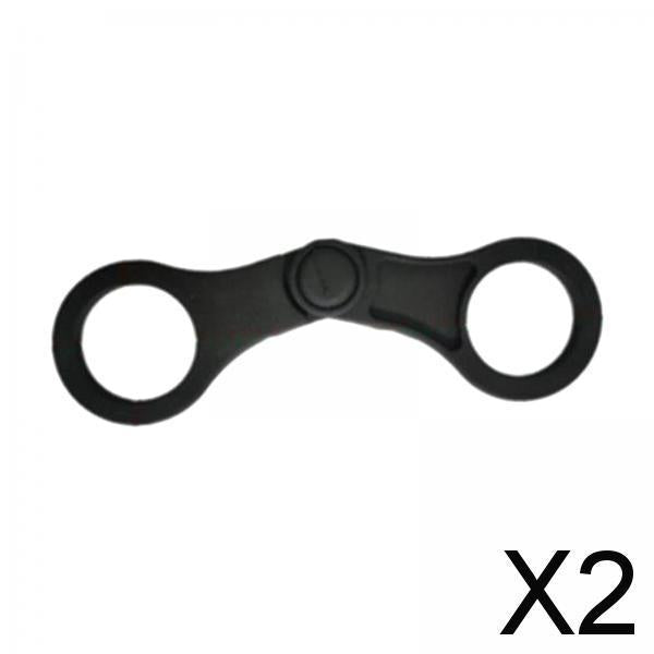 2xSnorkel Clip Replacement Portable Flexible Diving Soft Snorkel Keeper Unisex Black Color 8 Shaped