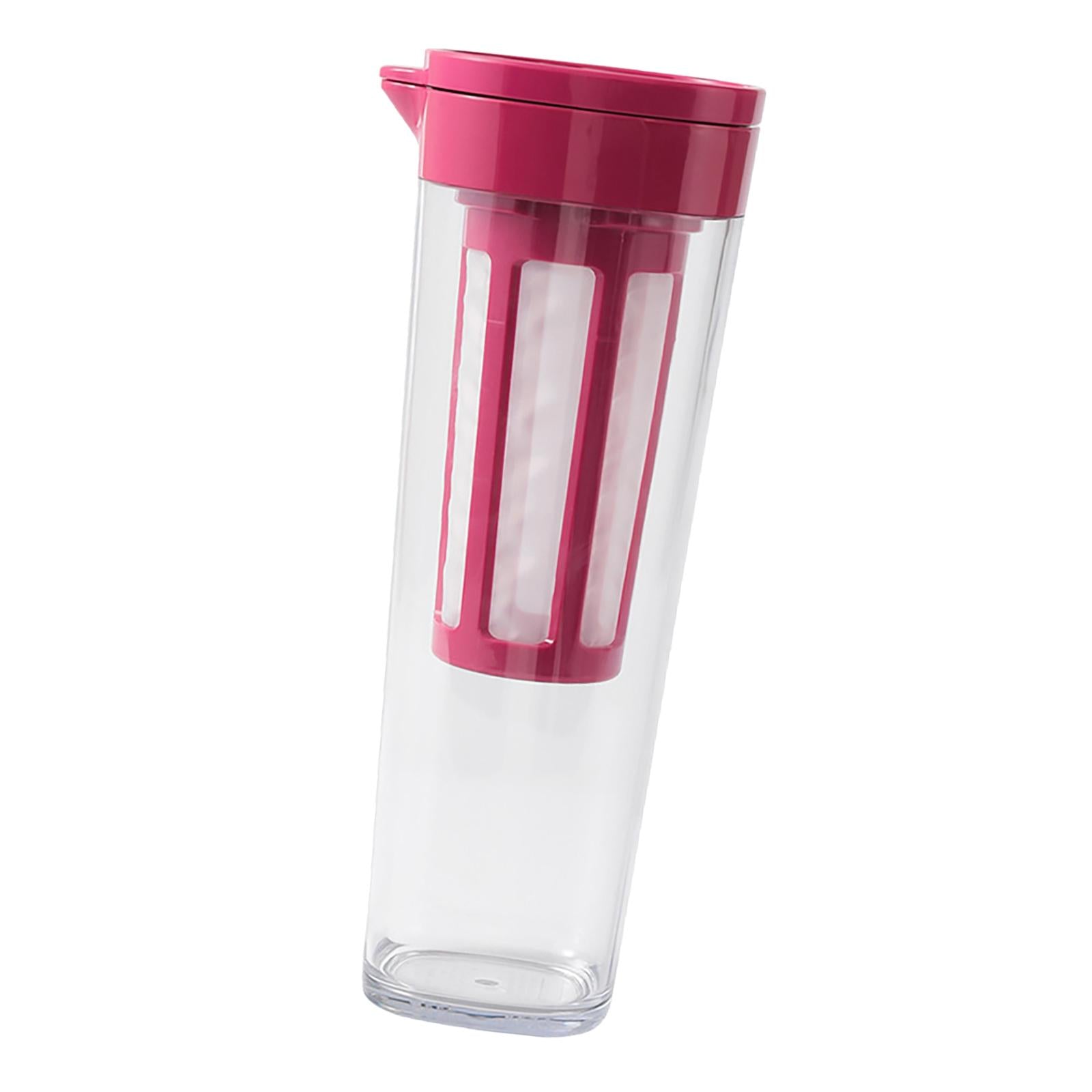 Beverage Water Jug Leak Free Fridge Teapot BPA Free for Cold Brew Iced Tea Red