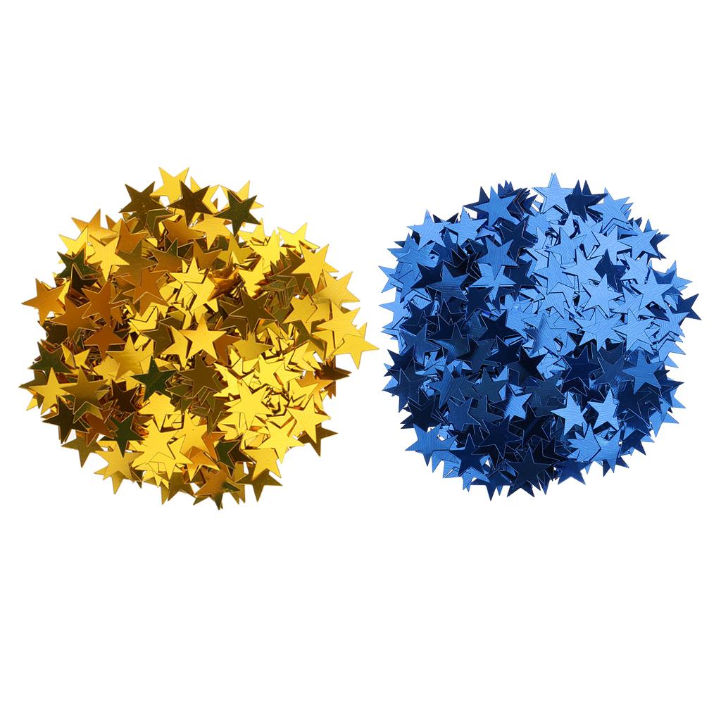 30g Star Table Confetti Wedding Birthday Party Scatter DIY 10mm Gold Blue