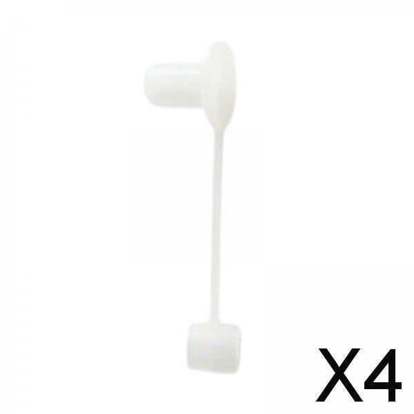 4xStraw Cover Cap Dustproof Silicone Straw Tips Cover for Kitchen Home Outdoor Clear