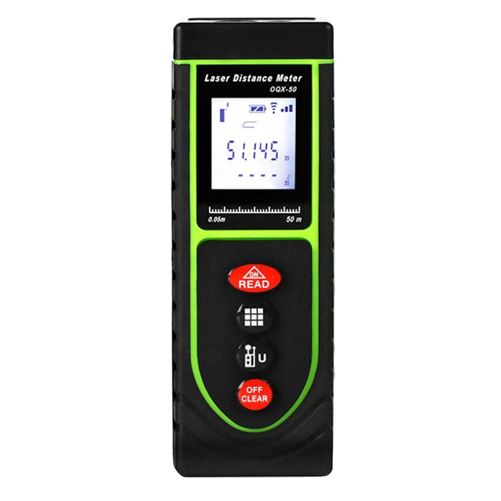 50m/164ft Green Digital Laser Distance Meter Range  Measure Diastimeter S