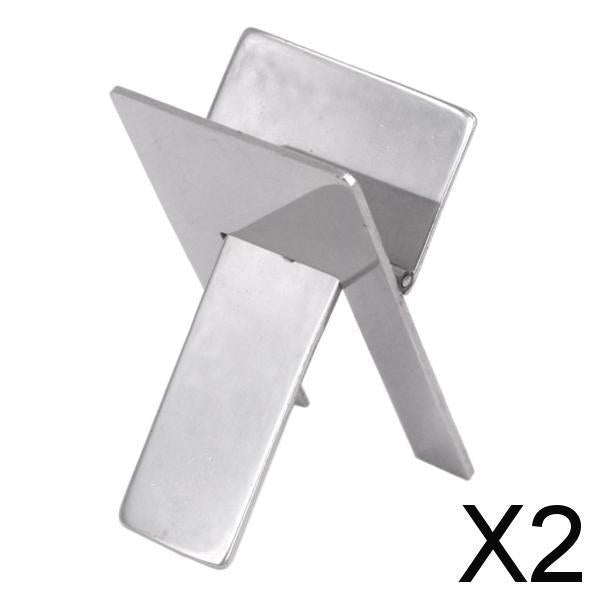 2xStainless Steel Cigar Stand Holder Foldable Showing Cigarette Cigar Rest
