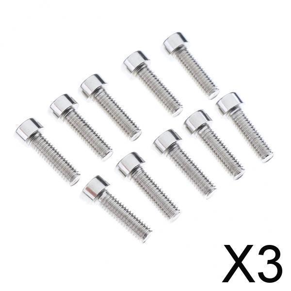3x10Pcs Bike Water Bottle Cage Screws Bicycle Cycling Bottle Holder Cage Bolts