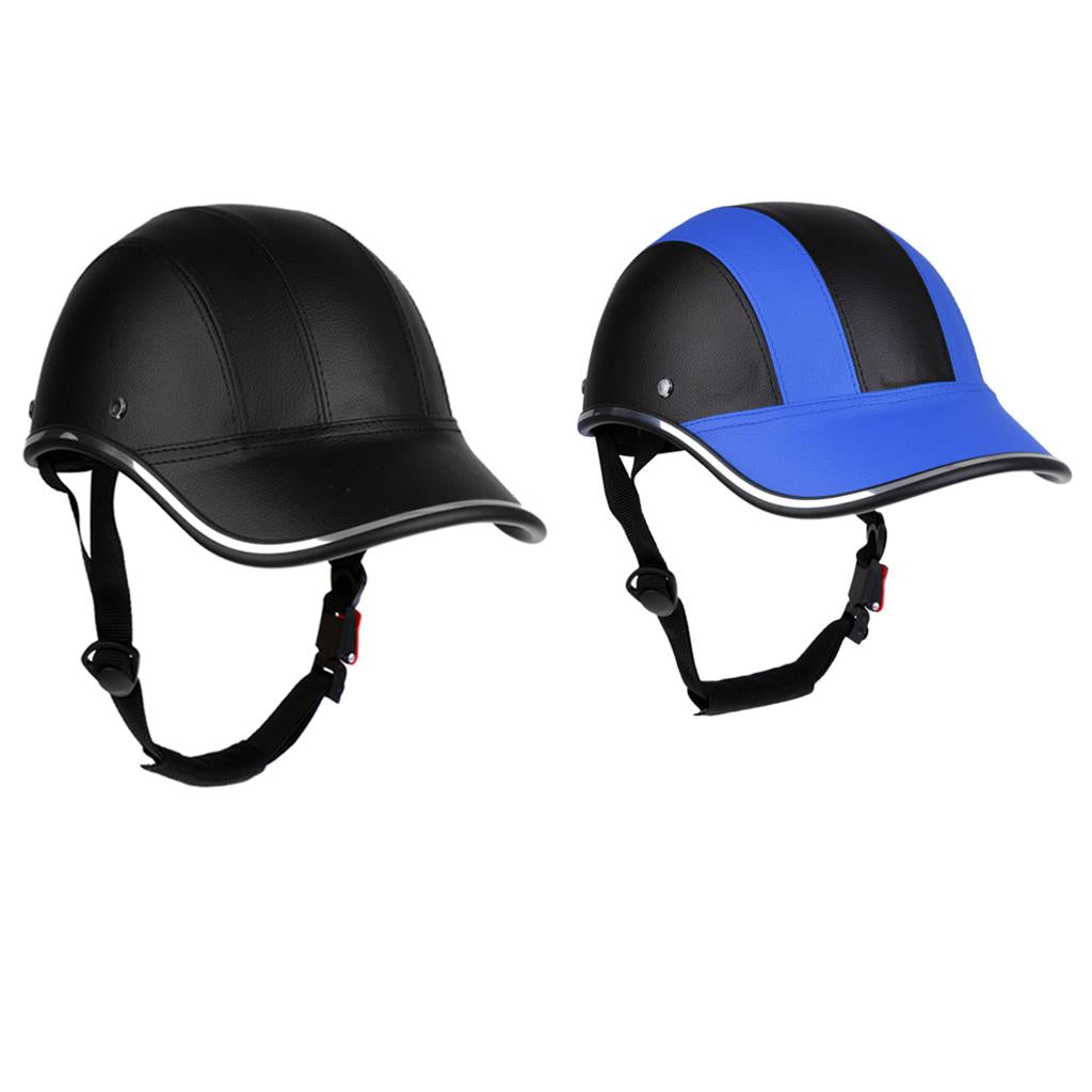 2Pcs Adjustable Baseball Cap Style Riding Bike Helmet Anti-UV Safe Hat Visor
