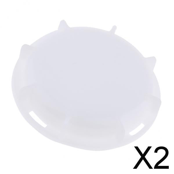 2x1000L IBC Ton Barrel Valve Dust Cover IBC Adaptor Fitting Seal Cap White