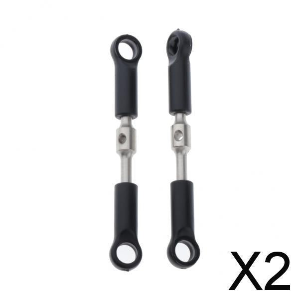 2x2pcs Metal Servo Linkage Pull Rods for Wltoys 144001 1/14 RC Buggy Parts