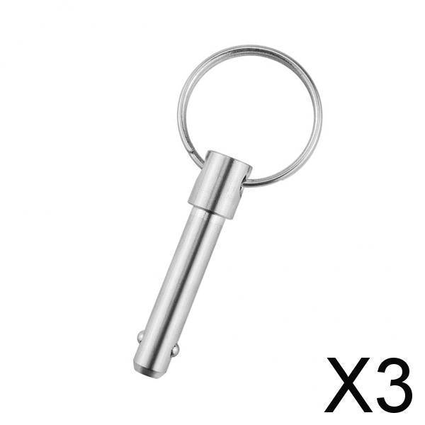 3x316 Stainless Steel Boat Top Deck Hinge Quick Release Pin 8 x 52mm