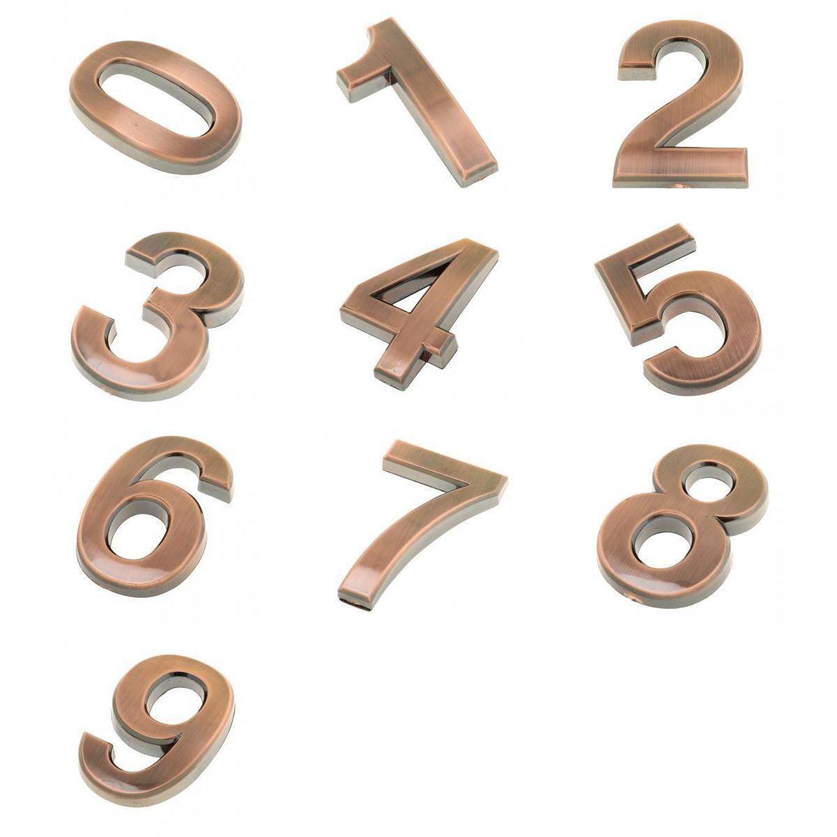 10 Pieces Door Number Room Plate Home Office Address Number 0--9 Hotel Signs
