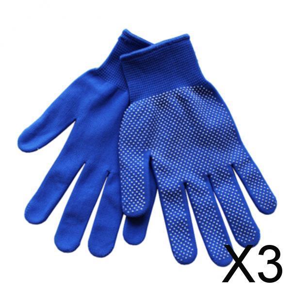3xAnti-Slip Full Finger Safety Gloves Fishing Hunting Cycling Gloves Bue