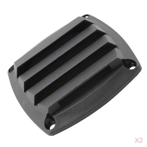 2x Marine Vents Hull Air Vent Boat for 3 Inch Tube Hose - Black
