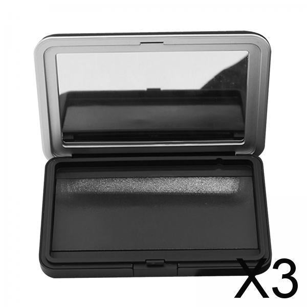 3xEmpty Eyeshadow Palette Compact Makeup Palette for Eyeshadow Lipstick Powder Style A 