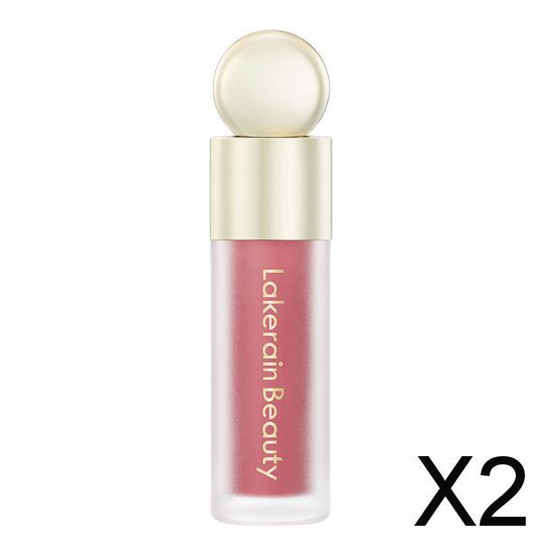2xLiquid Blusher Highly Pigmented Women Light Texture Makeup Blush for Cosplay Style E