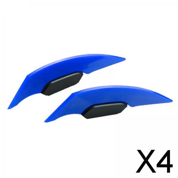 4xMotorcycle Winglet Aerodynamic Spoiler Wing Fit for Electric Motorcycles Blue
