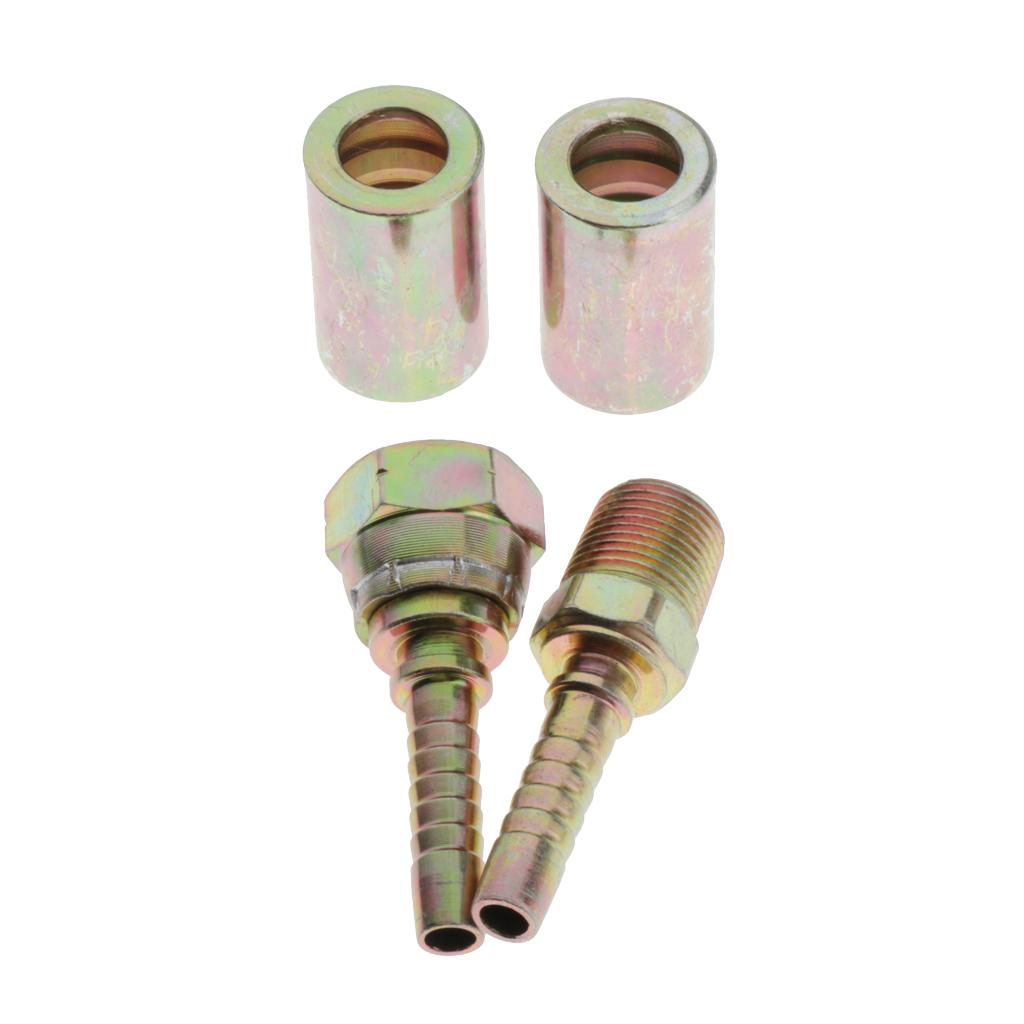 Pressure Washer Steel Pipe Fitting Pressed Joints I 9.5mm 1 male 1 female