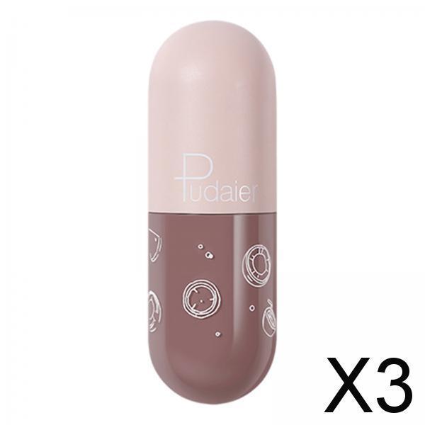 3xMini Capsule Lip Gloss Long Lasting Shine Moisturizer Lips Makeup Gift A