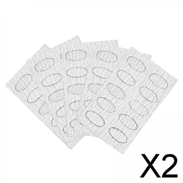 2x50Pcs Nail Pusher Replace Sanding Paper for Home SPA Salon Manicure Pedicure 240 Grit