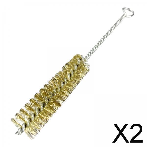 2xPipe Brush Small Long Handle Pipe Cleaning Brush for Auto Polishing Cleaning Diameter 12mm