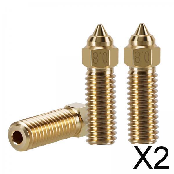 2x3Pcs 3D Printer Nozzles High Flow Easy Installation Replacement Parts for K1 0.8mm