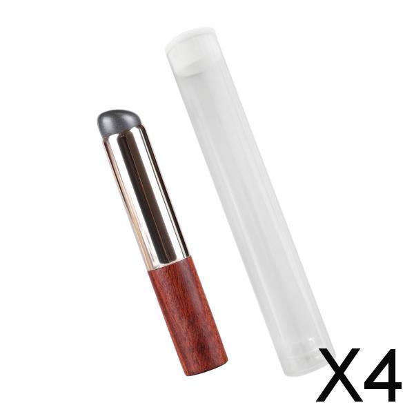 4xSilicone Lip Brush with Tube Protector Concealer Brush for Beauty Women Home Red
