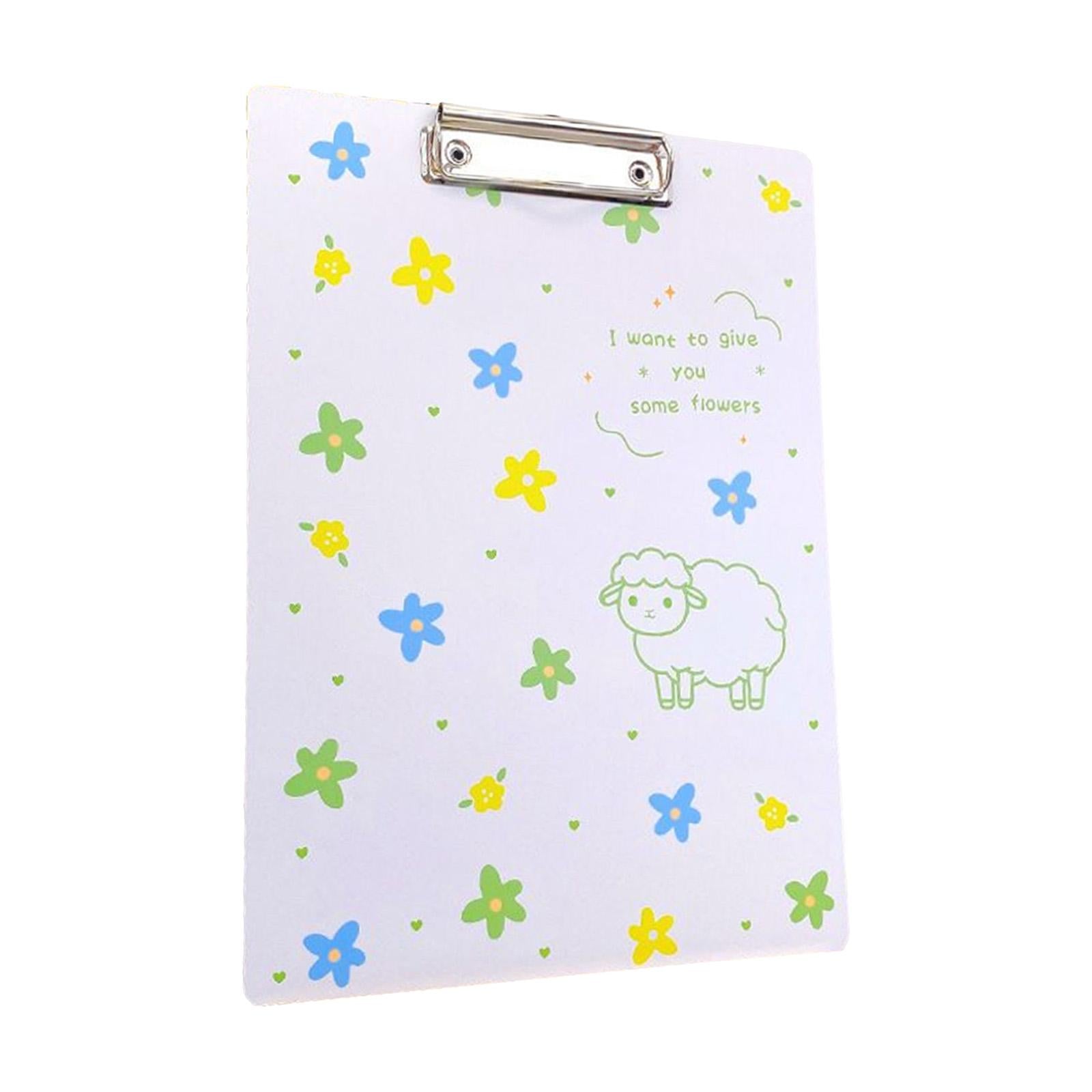 Cute Clipboard Fastener File Folders Gifts Creative for Home Documents Work Sheep