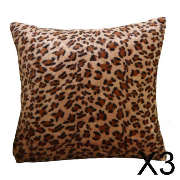 3x17x17inch Square Throw Pillow Cover Pillow Covers for Home Car Dark Brown