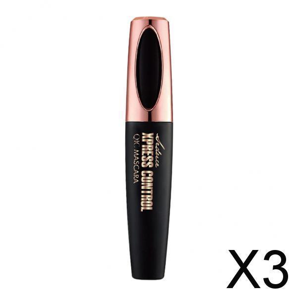 3x4D Black Waterproof No Clumping Eyelash Mascara Volumizing Makeup Mascara