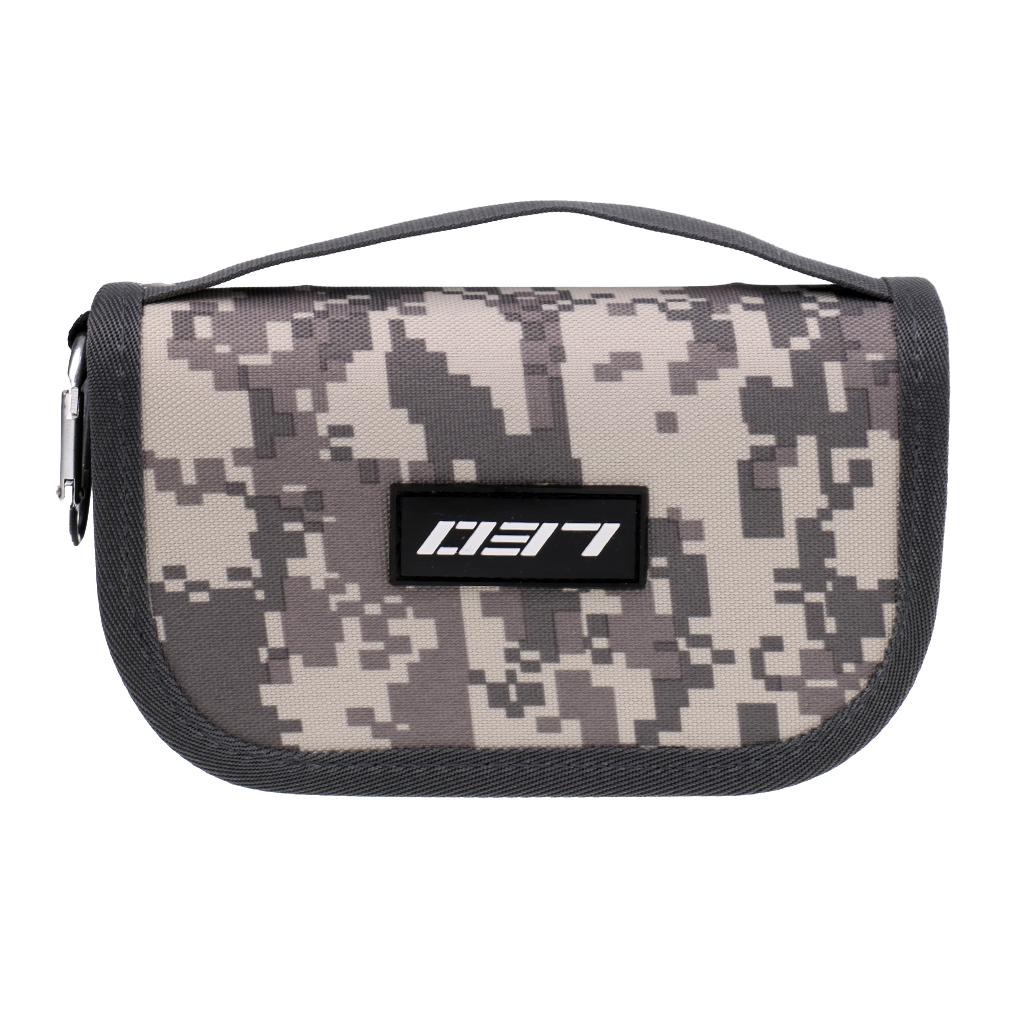 Fishhooks Spinners Storage Bag EVA Liner Fishing Lures Spoon Bag Desert Camo