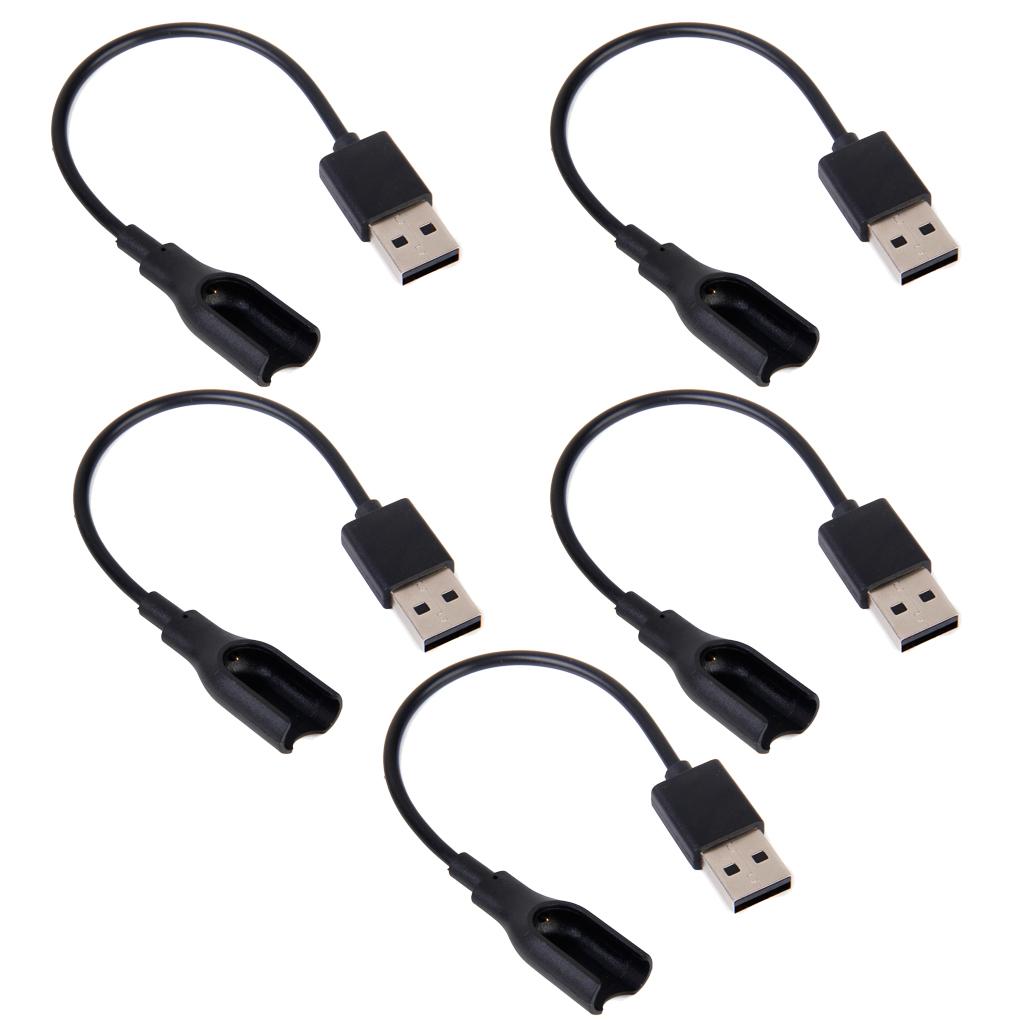 5 Pieces USB Charger Charging Cable for Mi Band 1 Smart Wristband