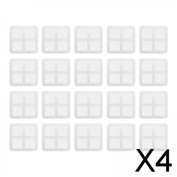 4xDisposable Shower Drain Catcher Floor Sink Strainer Filter Sticker for Sewer 20pcs