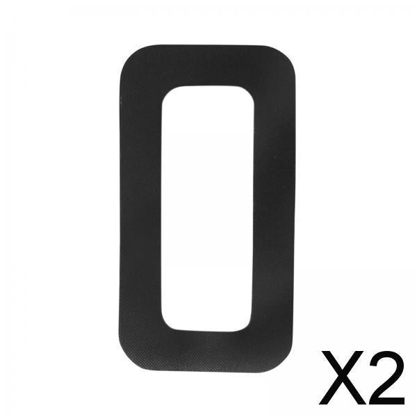 2xSurfboard Fin Base Protection Cover Professional Replacement Parts Protector Black