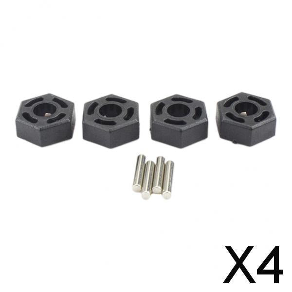 4x4pcs Hex Wheel Hubs for WLtoys 104001 Vehicles Crawler Trucks DIY Accs Parts