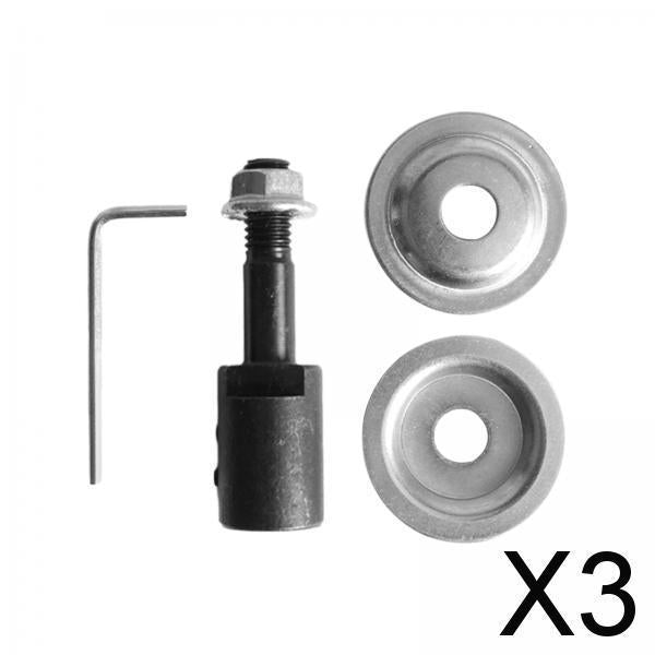 3xGrinding Wheel Shaft Buffing Arbor Threaded Shaft for Hair Wheel Fiber Wheel 12mm 97g