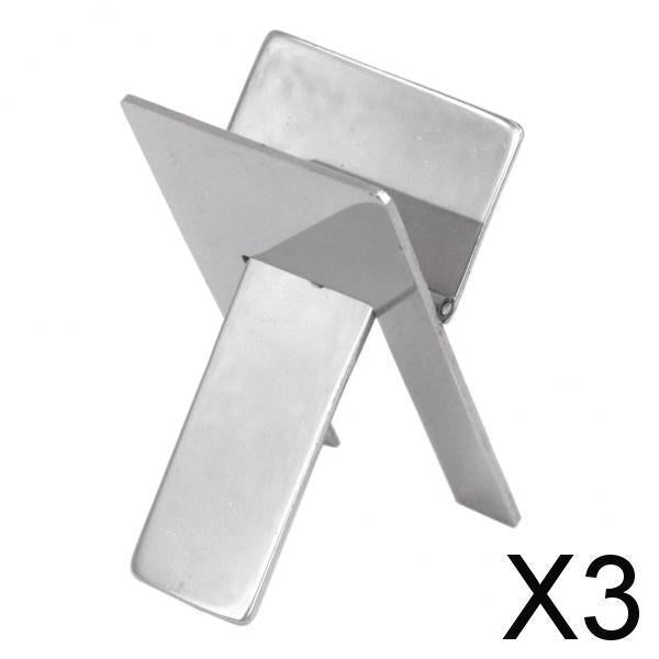 3xStainless Steel Cigar Stand Holder Foldable Showing Cigarette Cigar Rest