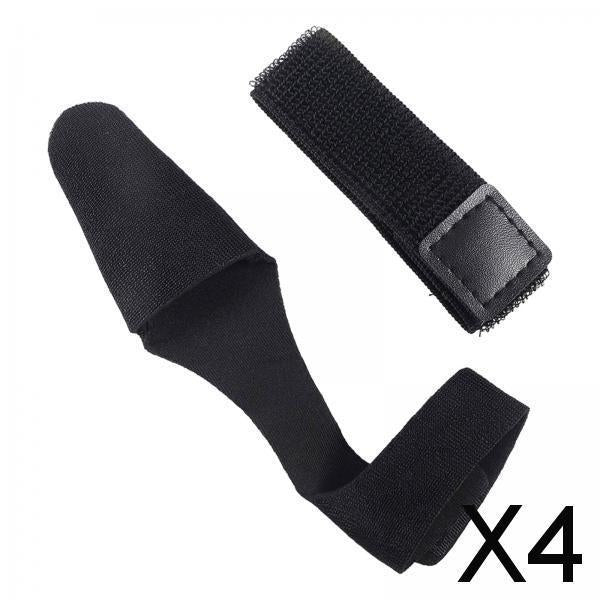 4x2Pcs Fishing Rod Tip Cover and Tie Strap Fishing Pole Tip Protection Durable Black