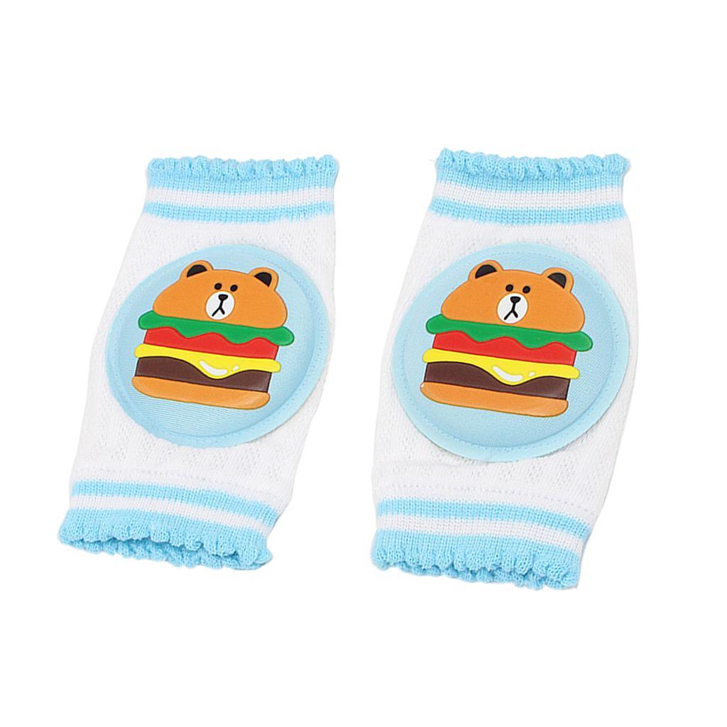 Kids Soft Anti-slip Elbow Cushion Crawling Knee Pad  Blue