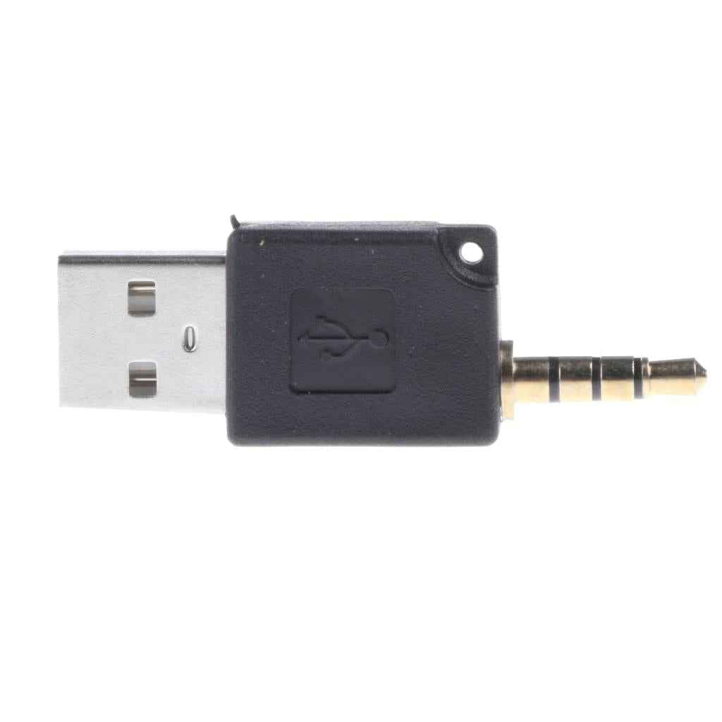 2 in 1 USB Data Sync Dock Charger for Apple iPod Shuffle 1st 2nd Generation Black