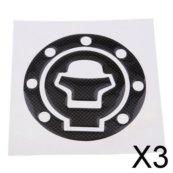 3xGas Fuel Tank Cap Decal Pad Sticker Protector for for Suzuki Hayabusa GSX1300R