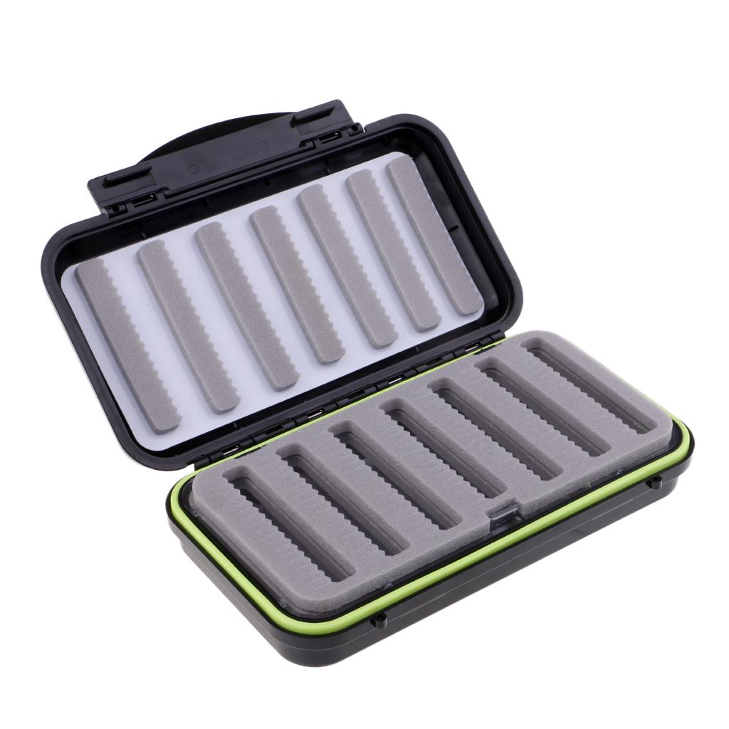 Waterproof Fly Box Fly Fishing Hook Jig Storage Case Slit Foam Waterproof L