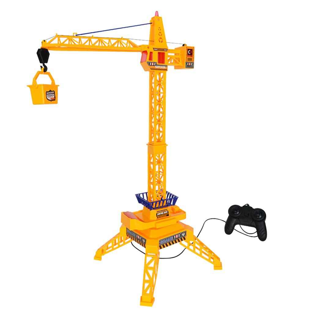 Wired Remote Control Tower Crane with Up Down Lift Control and 360° Rotation