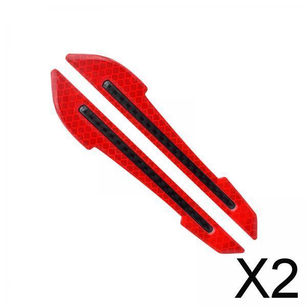 2x2x Rearview Mirror Safety Warning Reflective Sticker 3D Fits for Truck Red 