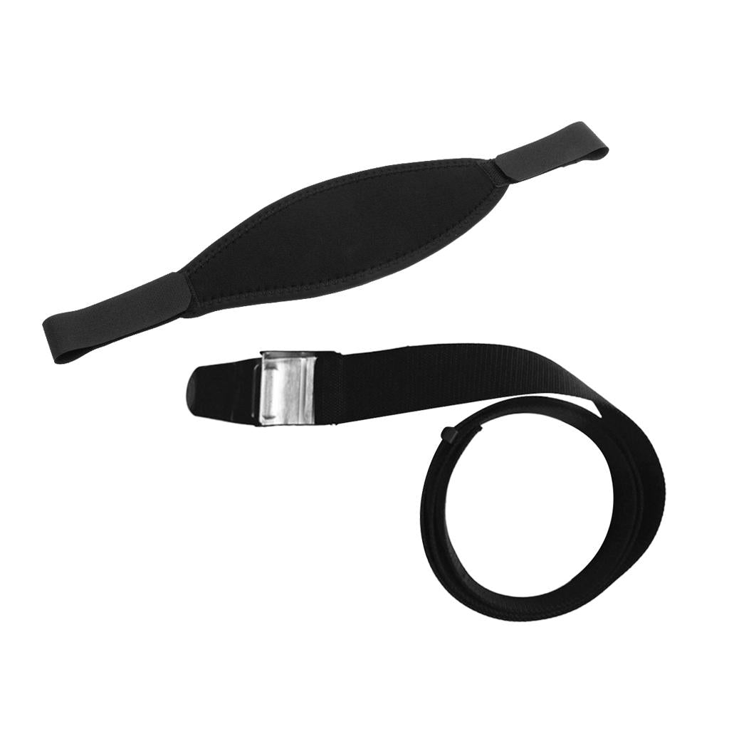 150cm Scuba Diving Weight Belt Webbing Strap with Buckle and Dive Mask Strap