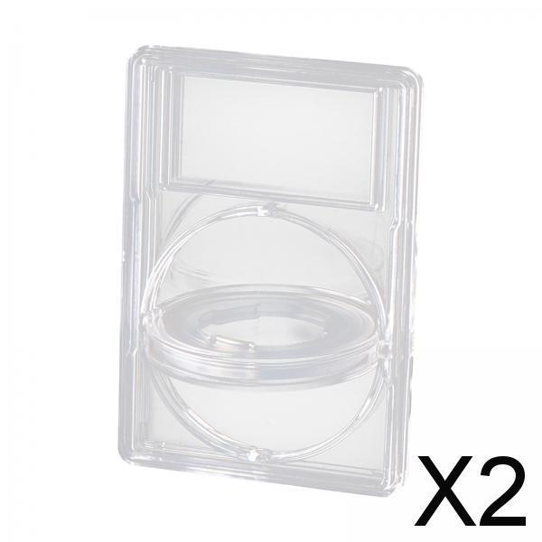 2xCoin Capsules Clear Coin Storage Case for Collectors Collecting Coin Display