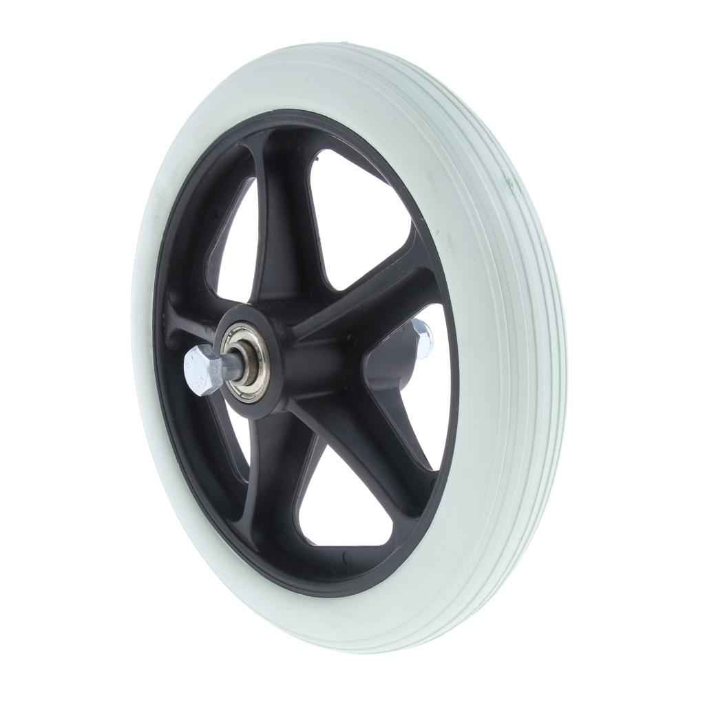 1pc 7" Wheelchair Replacement Front Wheel Smooth Castor Silent Supplies Grey