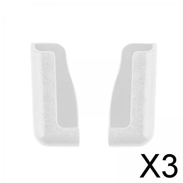 3xPack of 2 Pieces Car Universal Mobile Phone Bracket Soft Material Adjustable White