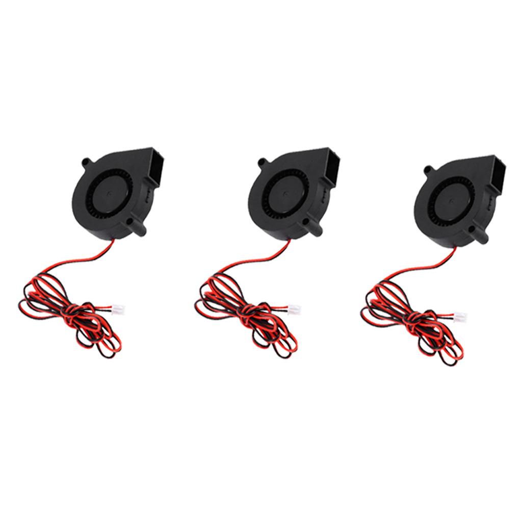 3Pcs silent Radial Turbo Blower Fan Cooling Fan DC 24V for 3D Printer Parts