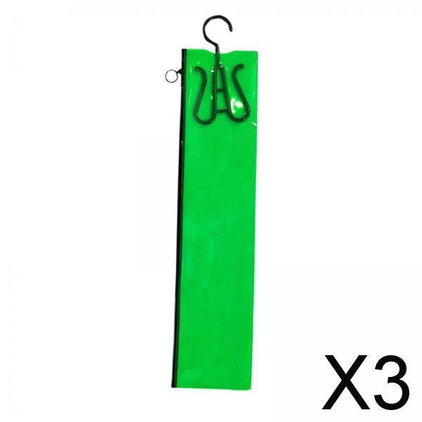 3xHair Extension Storage Bag Portable Hair Extension Hanger for Synthetic Hair L Green