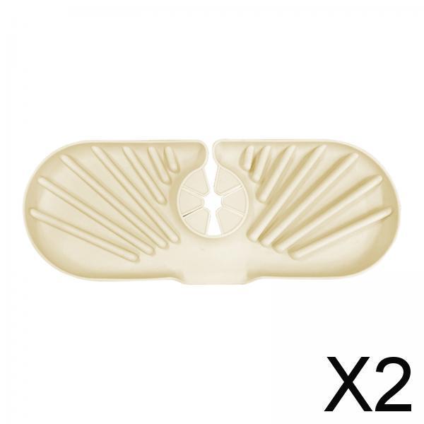 2xSilicone Sink Guard Faucet Mat Washable for Laundry Room Home Kitchen