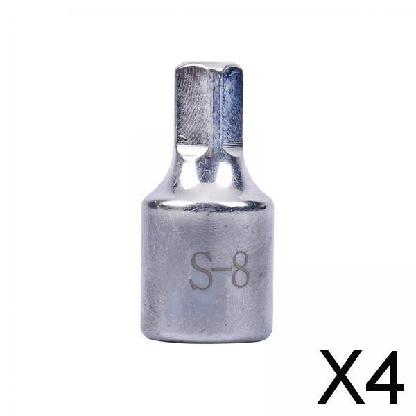 4xOil Drain Plug Screw Reusable Stainless Steel Engine Oil Pan Protection Plug 8mm short